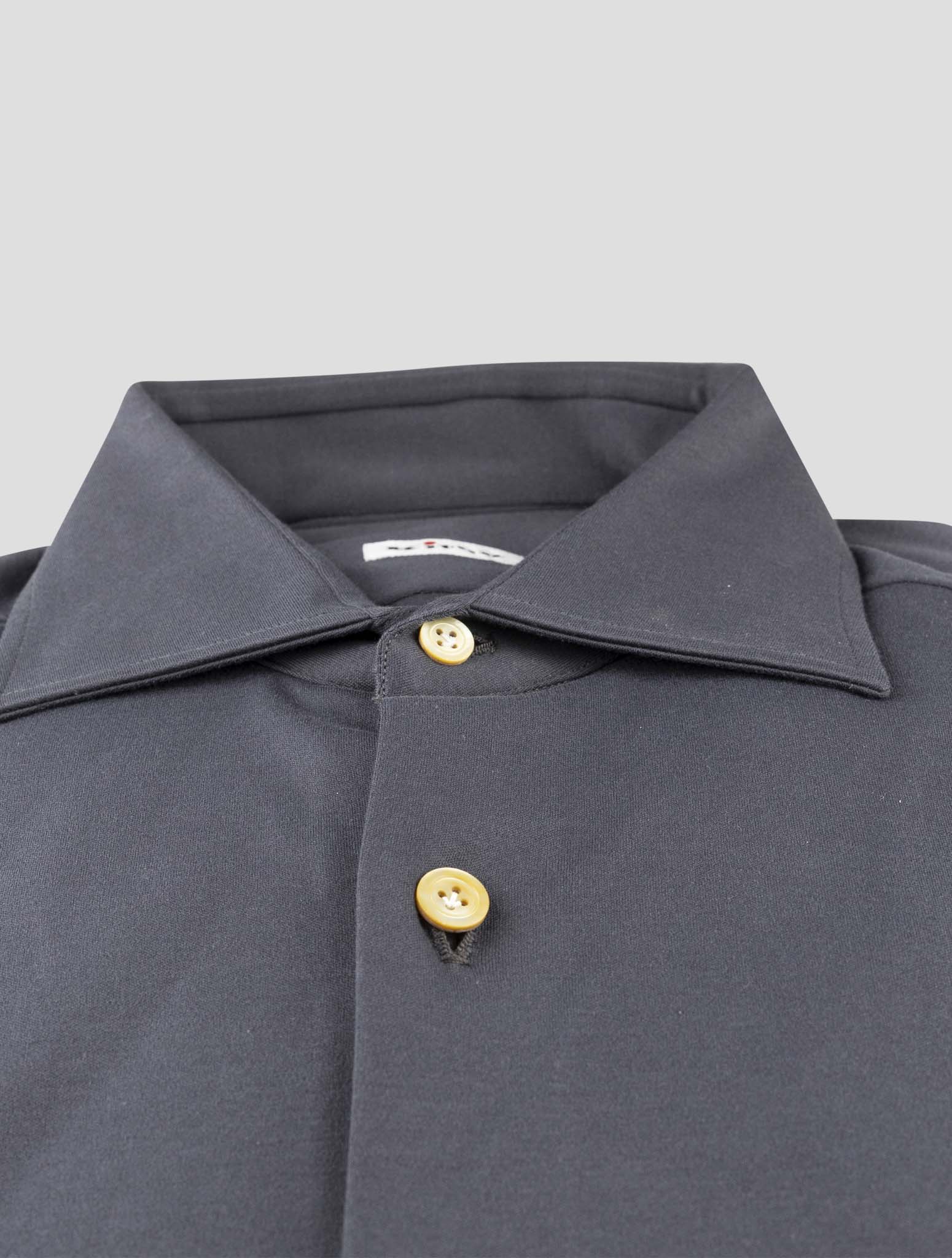 Kiton Gray Cotton Shirt