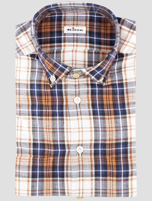Kiton Multicolor Cotton Shirt