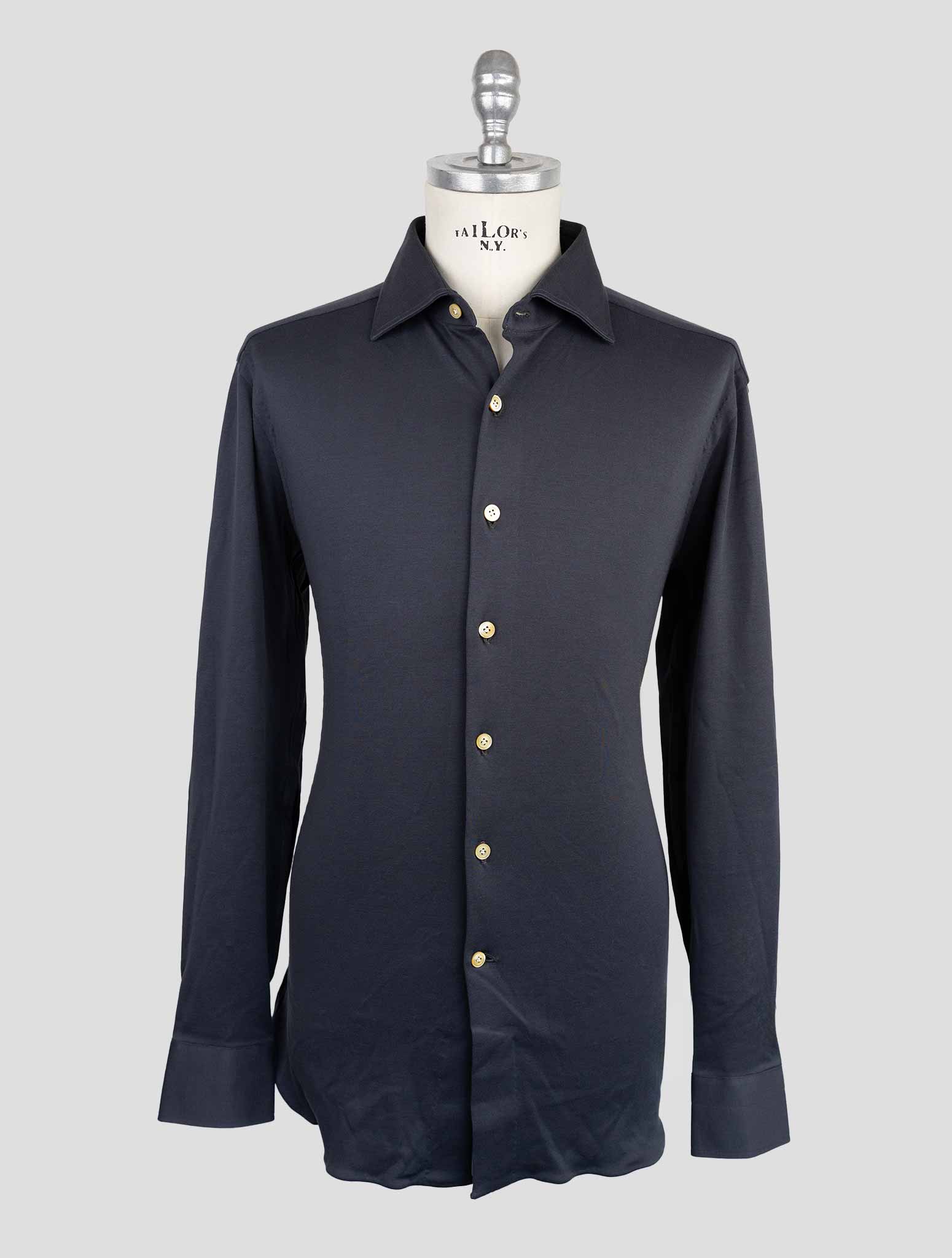 Kiton Gray Cotton Shirt