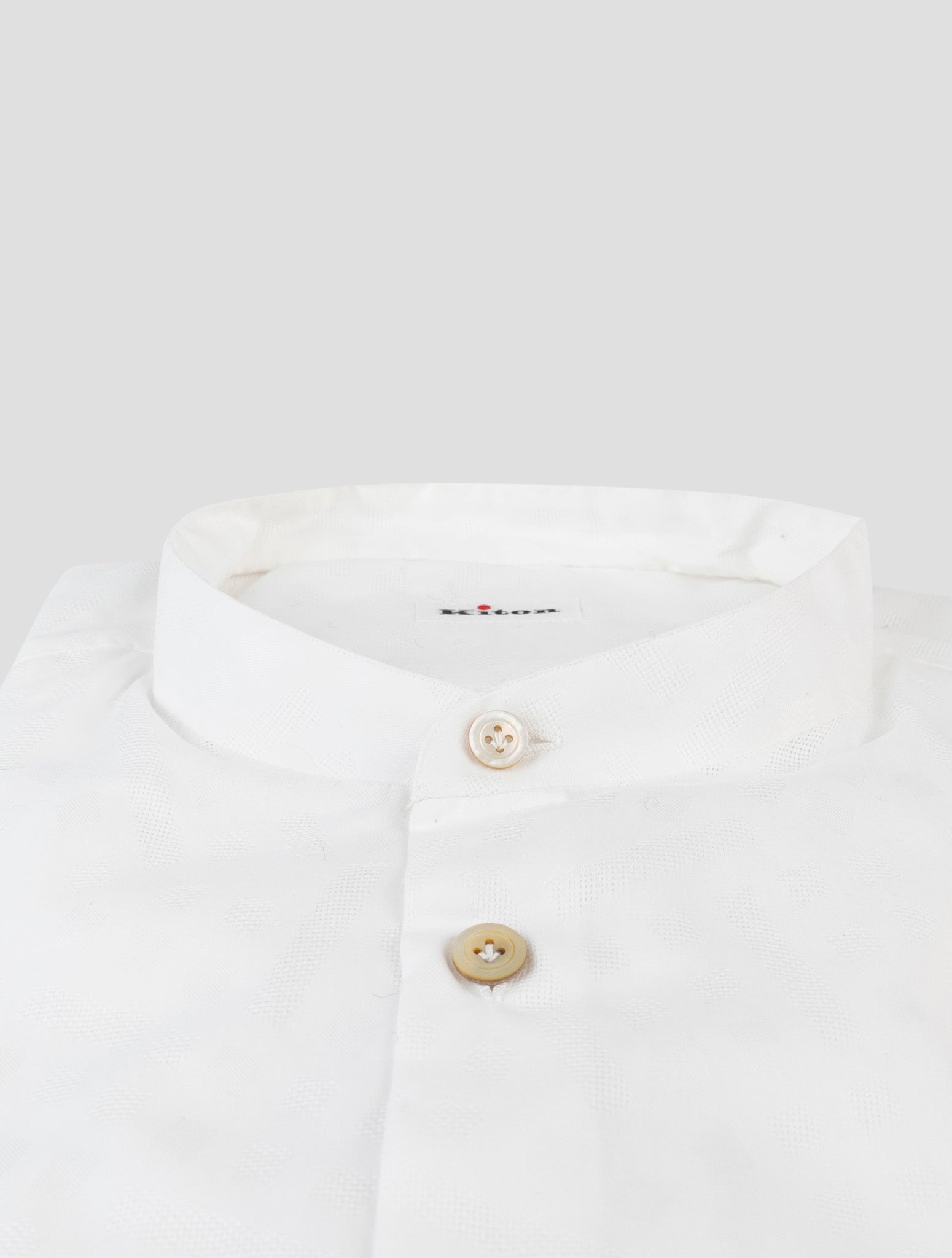 Kiton White Cotton Shirt