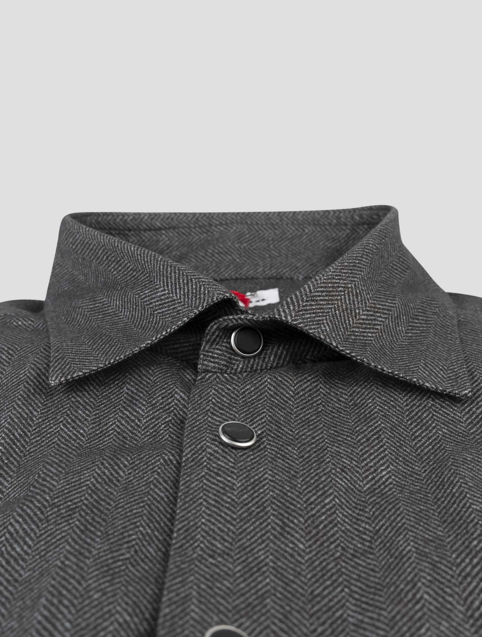 Kiton Gray Cotton Shirt
