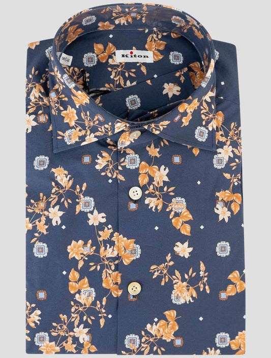 Kiton Multicolor Cotton Shirt