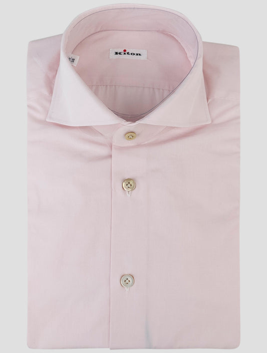 Kiton Pink Cotton Shirt
