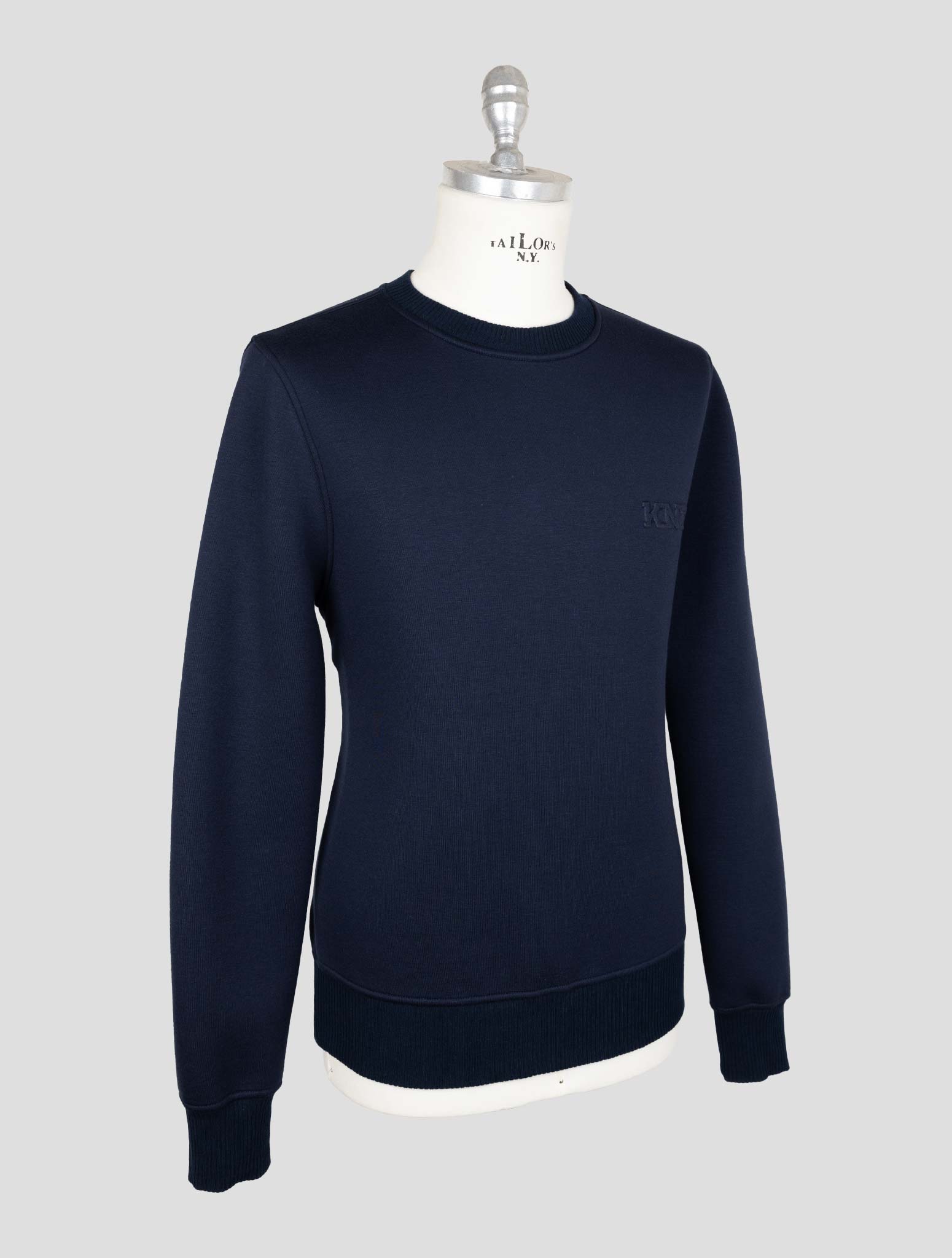 Kiton Knt Black Viscose Ea Sweater Crewneck
