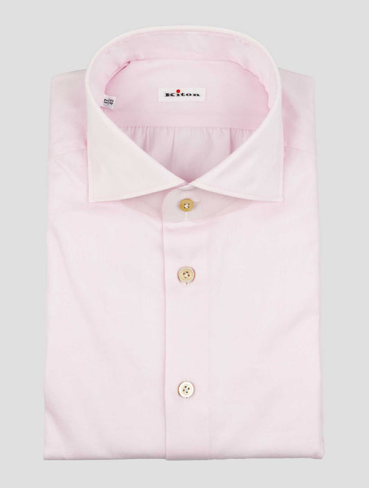 Kiton Pink Cotton Shirt