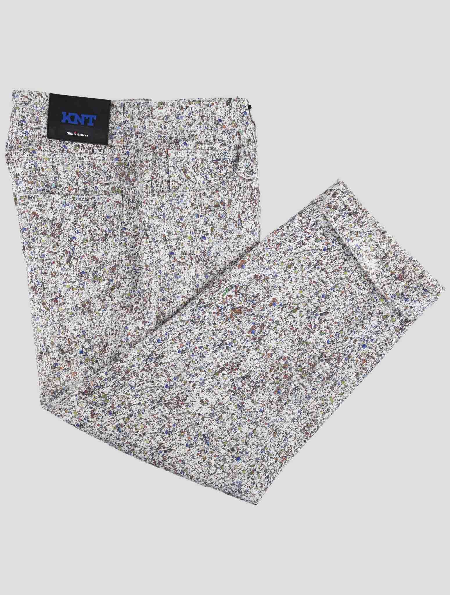 Kiton Knt Multicolor Cotton Ea Jeans