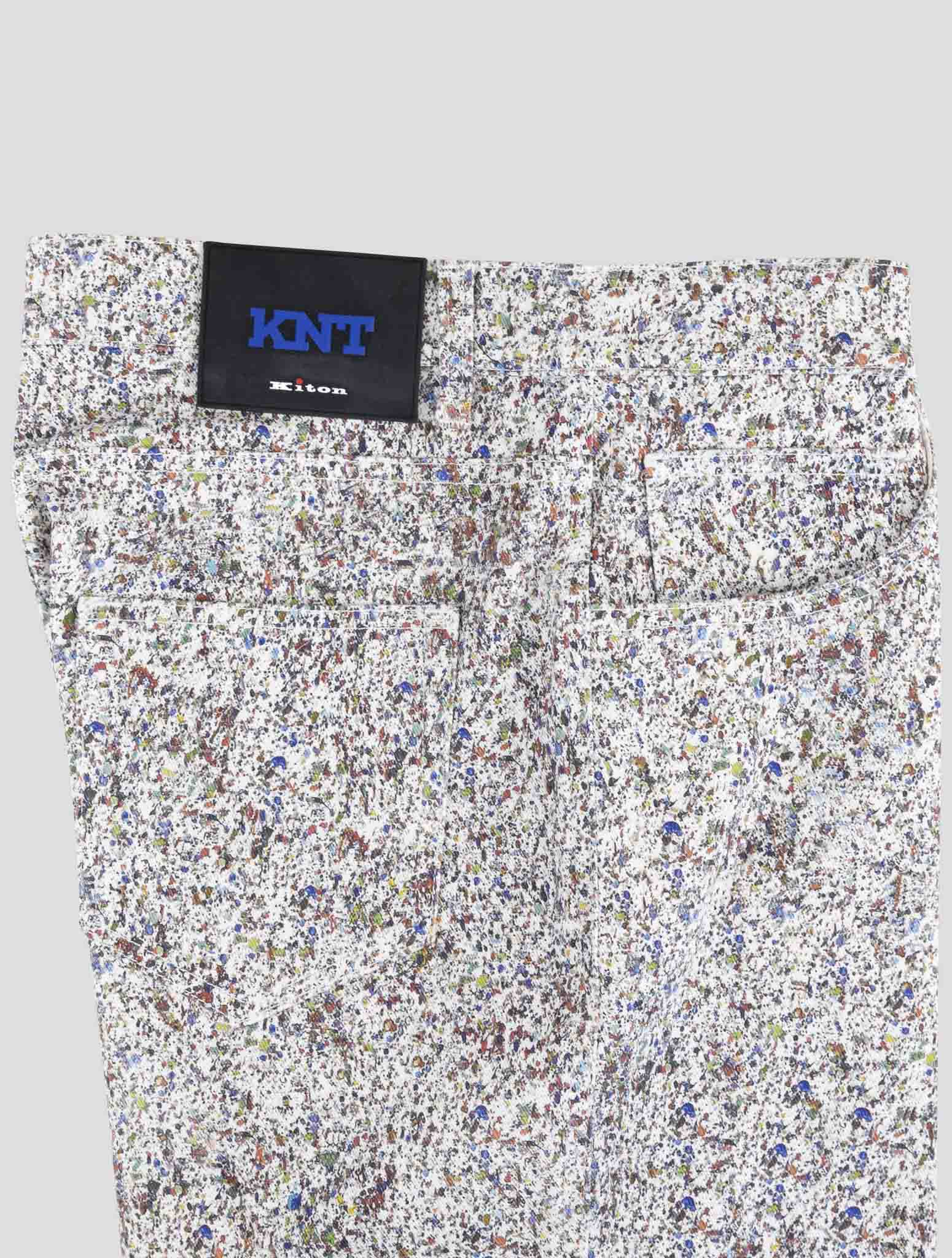 Kiton Knt Multicolor Cotton Ea Jeans