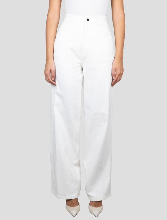 Kiton White Cotton Ea Pants