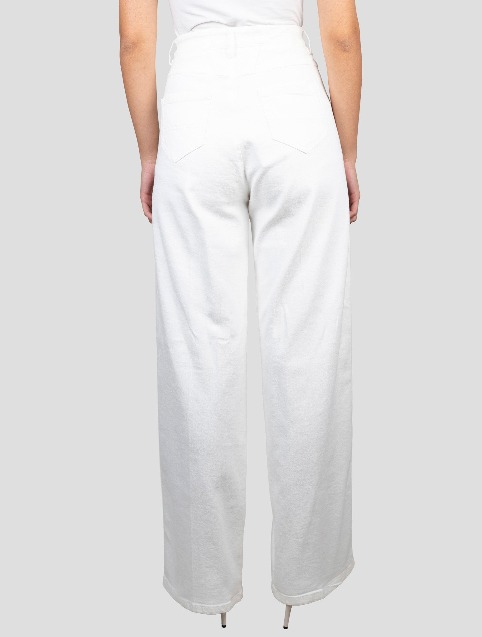 Kiton White Cotton Ea Pants