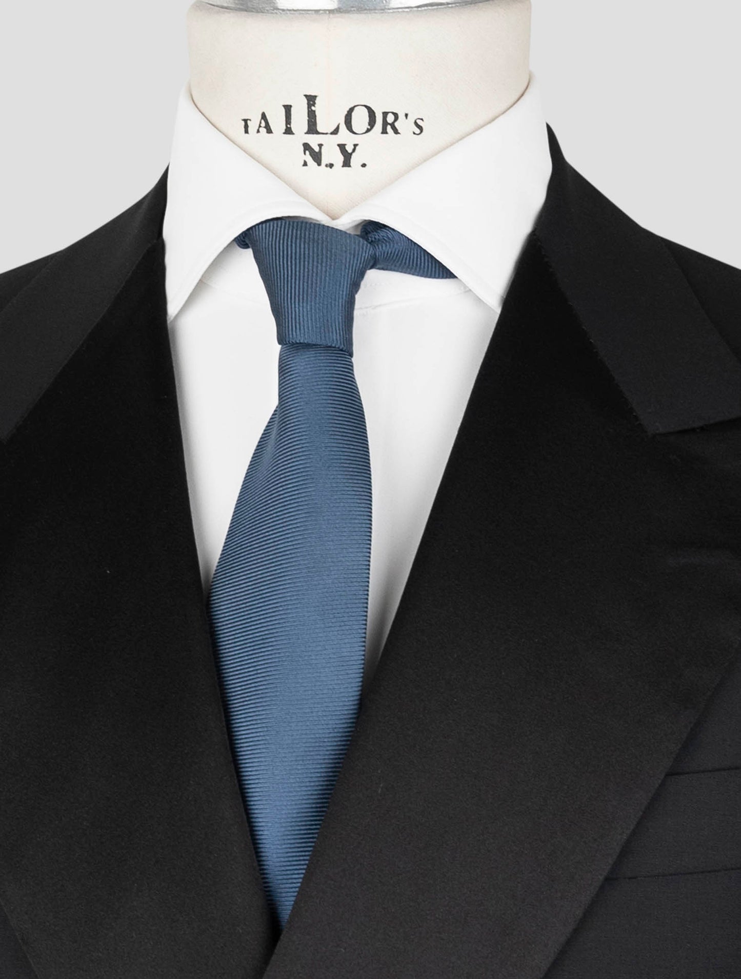 Kiton Black Wool Smoking Suit