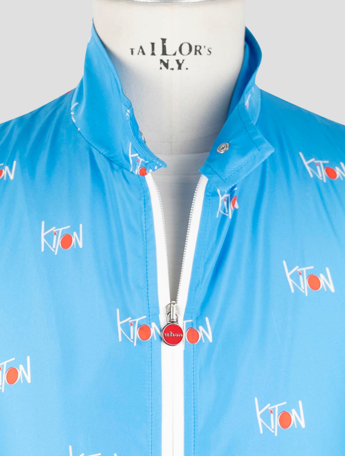 Kiton Light Blue Pl Coat