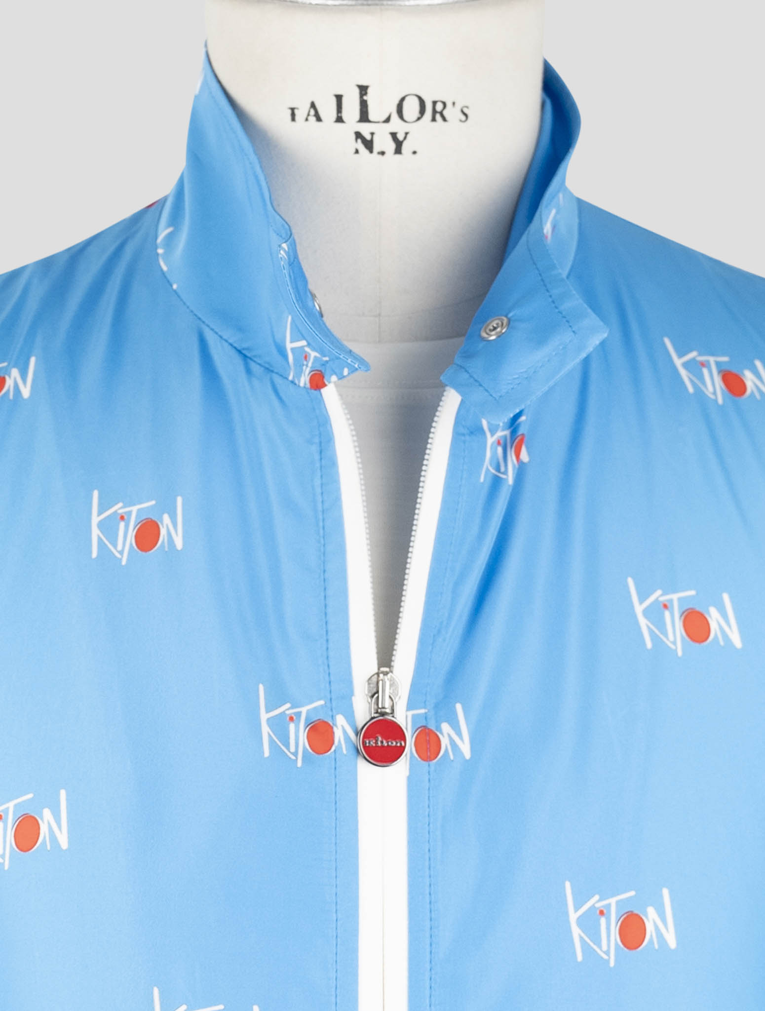 Kiton Light Blue Pl Coat