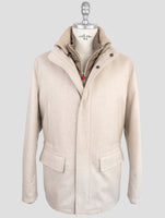 Kiton Beige Cashmere Coat