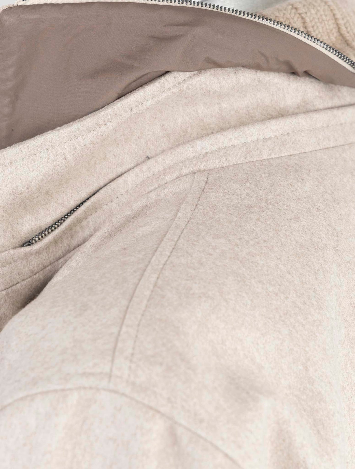 Kiton Beige Cashmere Coat