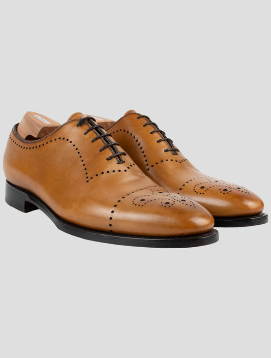 Kiton Brown Leather Suede Dress Shoes