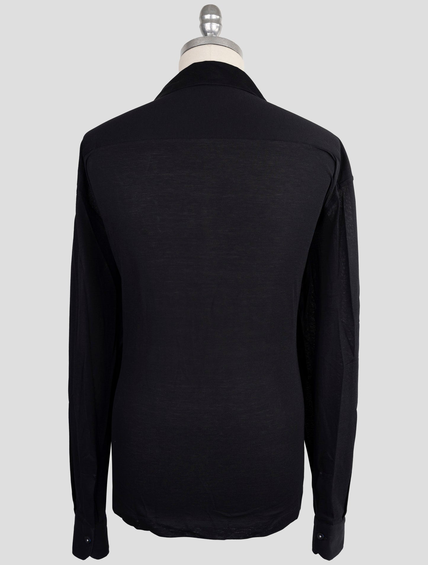 Kiton Knt Blue Cotton Shirt