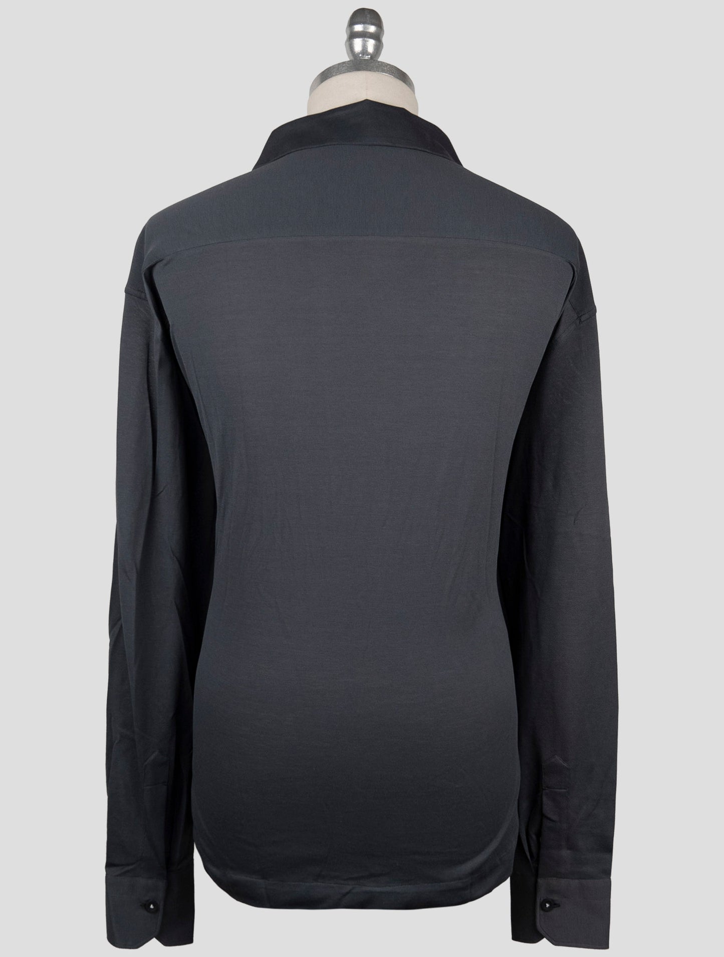 Kiton Knt Blue Cotton Shirt