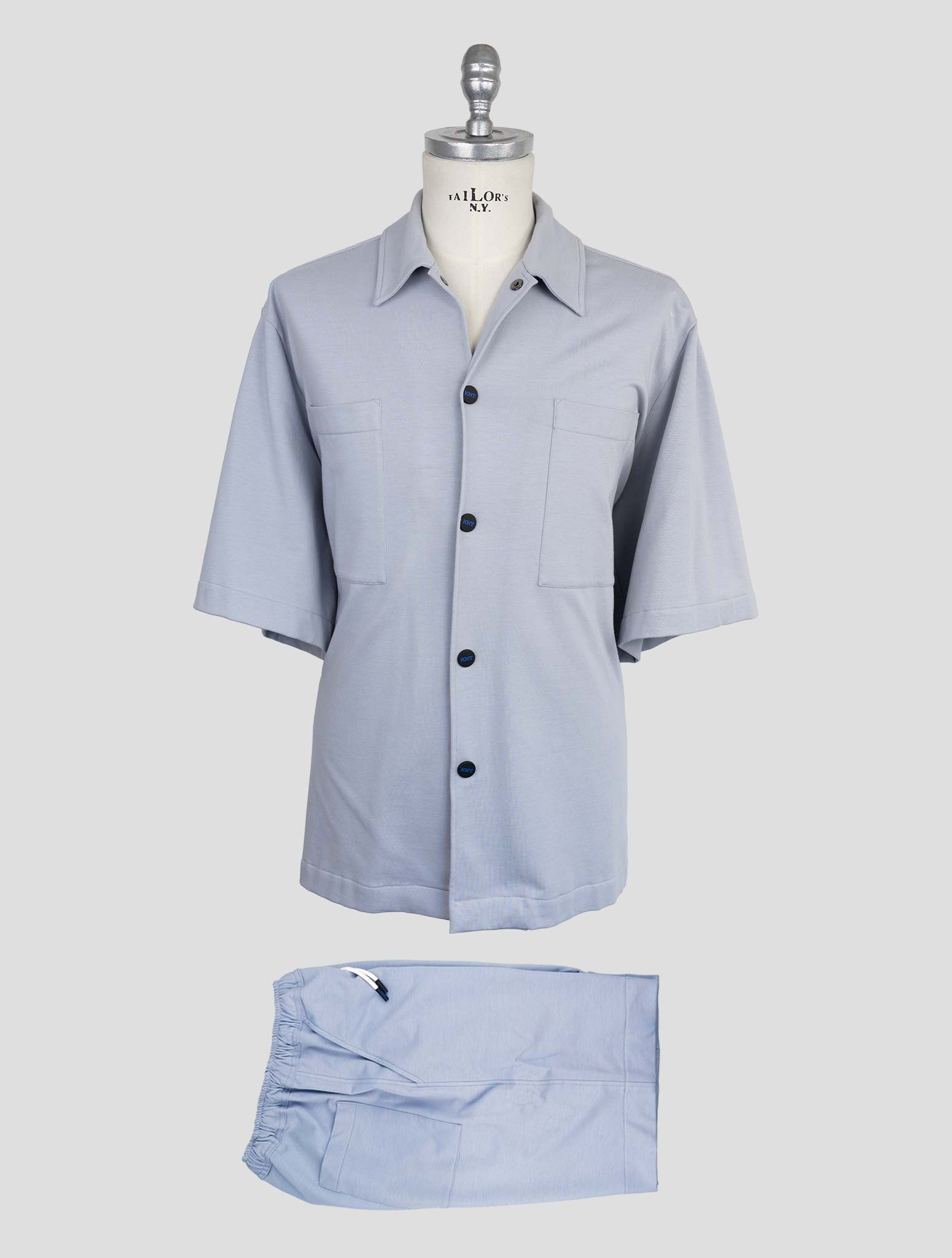 Kiton Knt Light Gray Cotton Ea Tracksuit