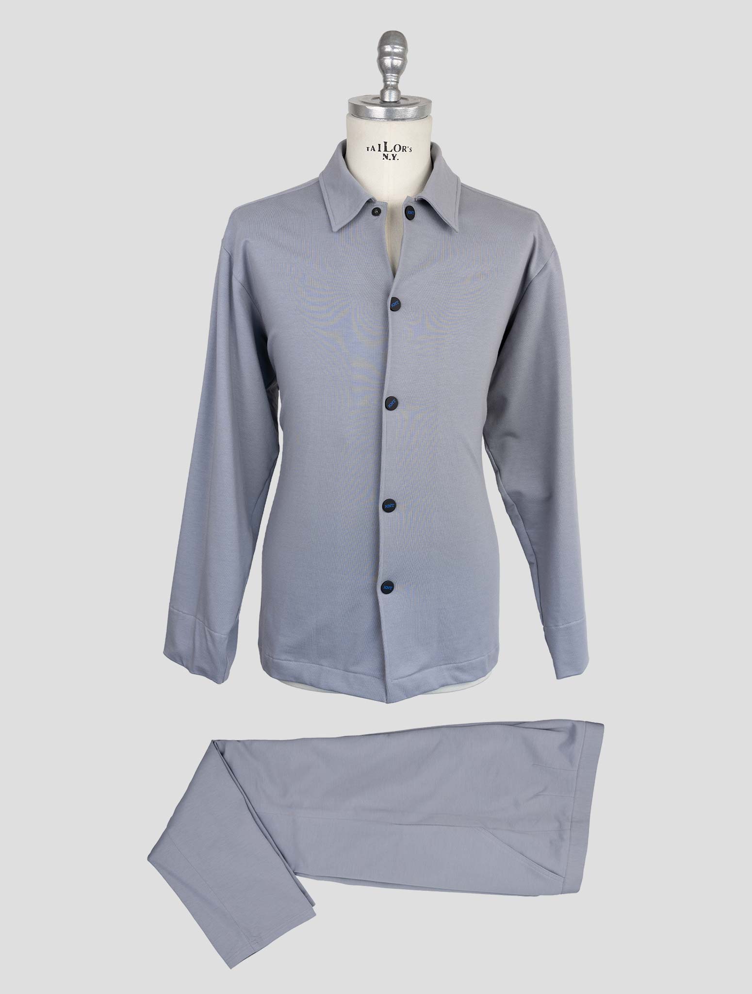 Kiton Knt Light Gray Cotton Ea Tracksuit