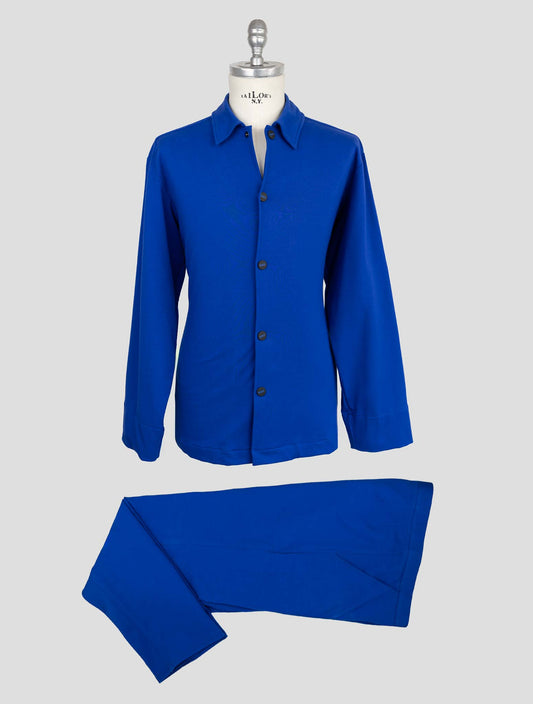 Kiton Knt Blue Cotton Ea Tracksuit