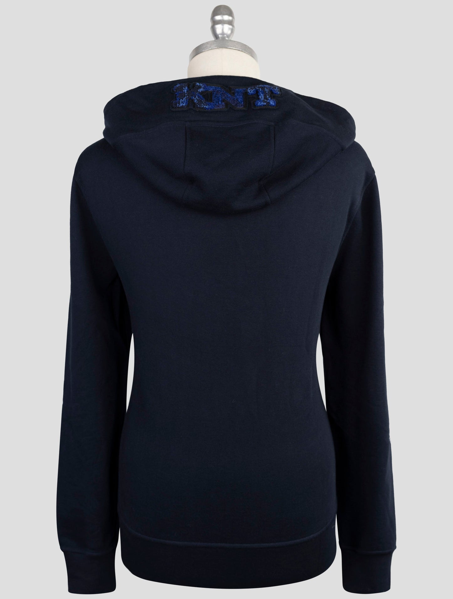 Kiton Knt Blue Cotton  Sweater Hoodie