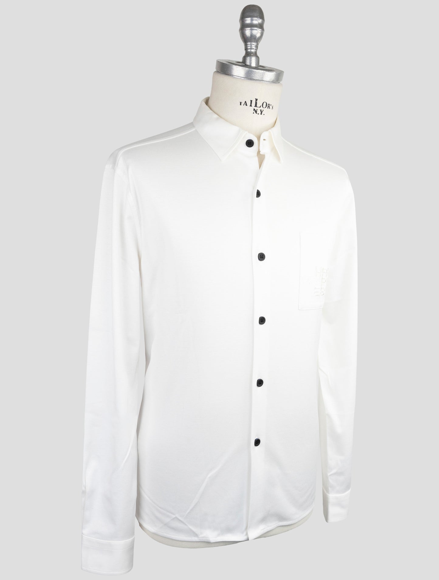 Kiton Knt White Cotton Shirt