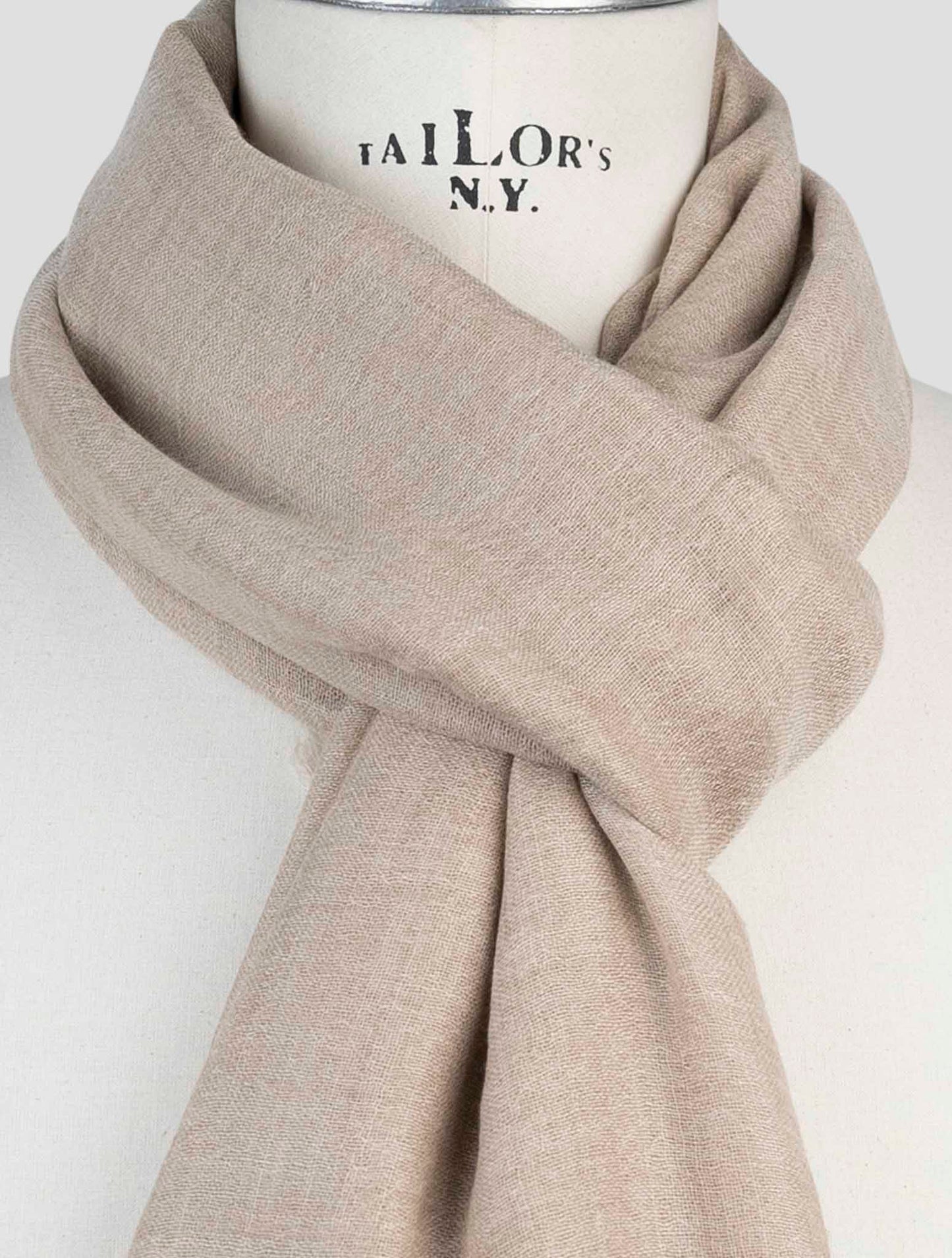 Kiton Brown Cashmere Scarf
