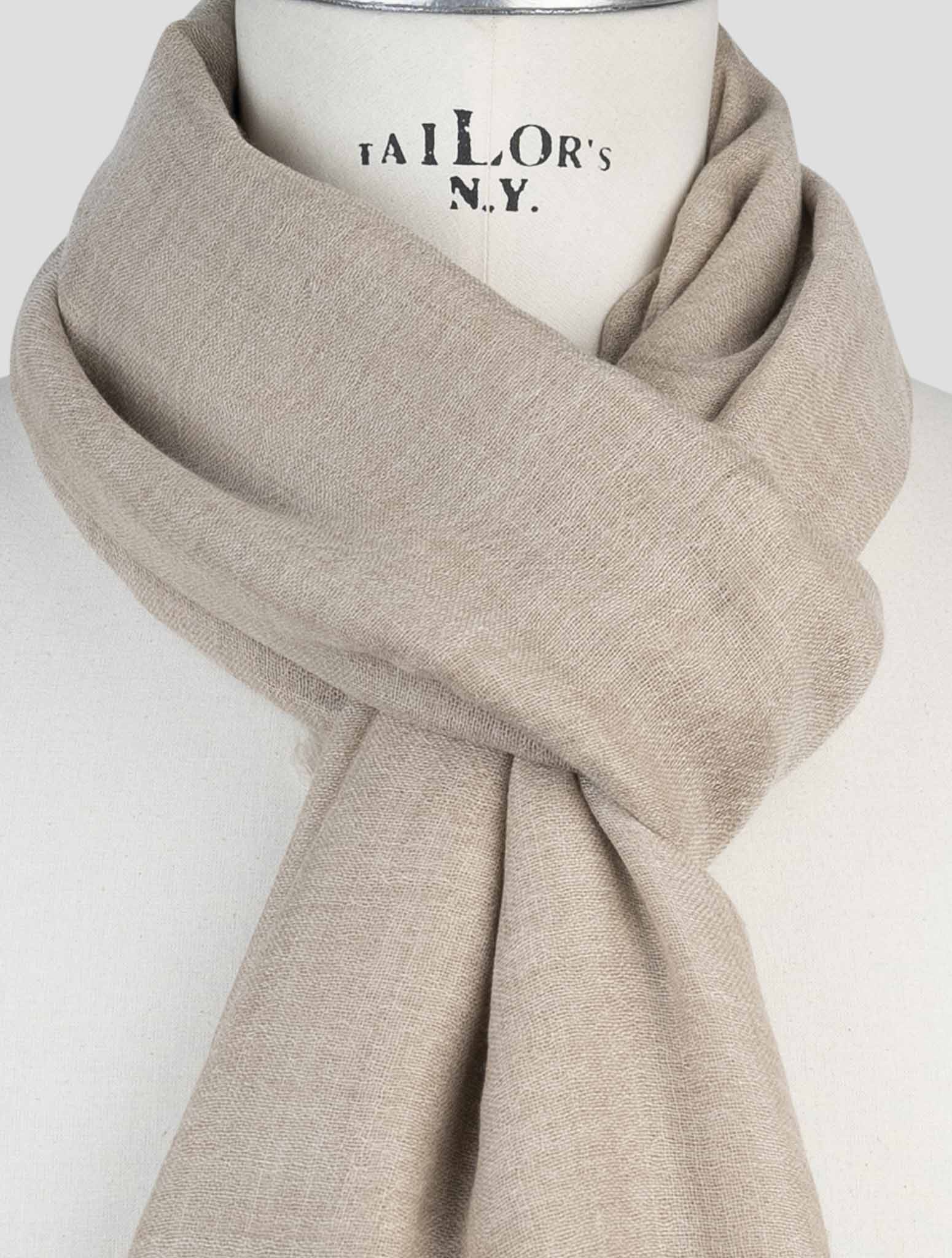 Kiton Brown Cashmere Scarf