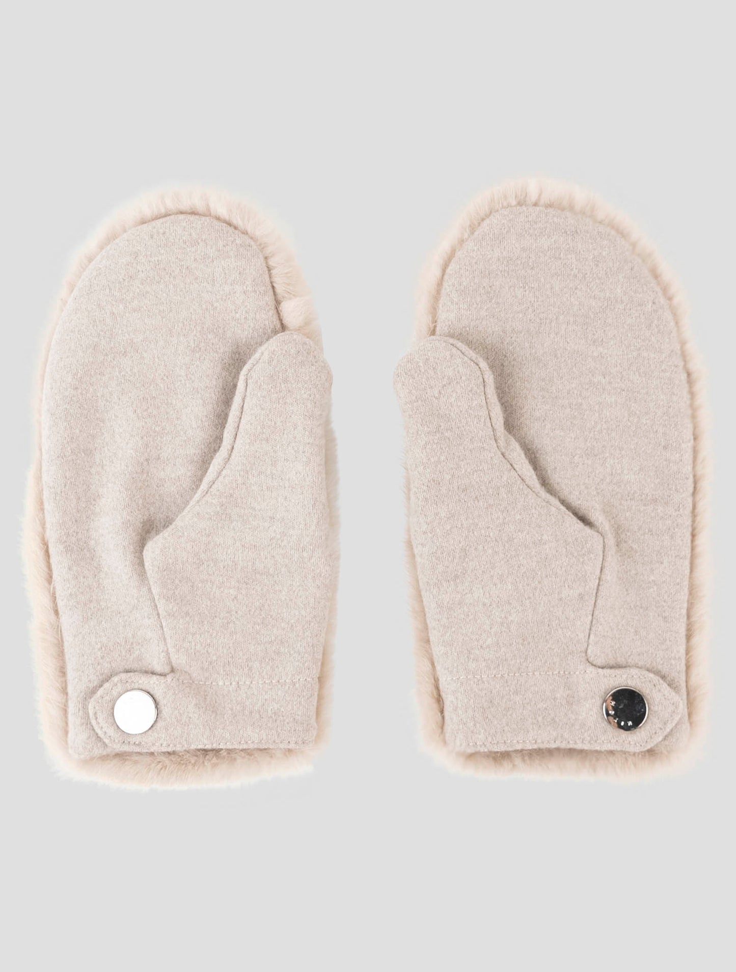 Kiton Beige Mink Fur Gloves