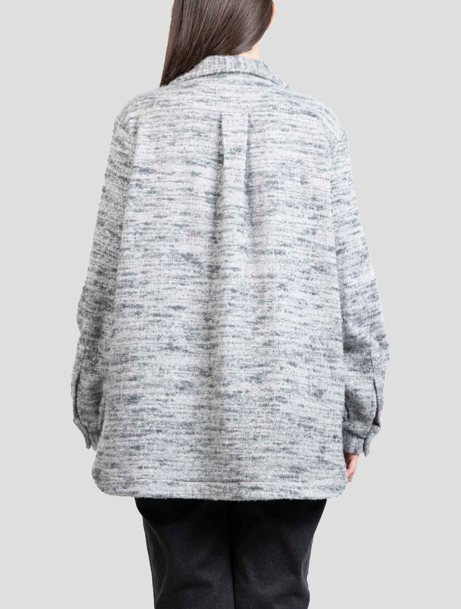 Kiton Gray Virgin Wool Cashmere Pa Shirt