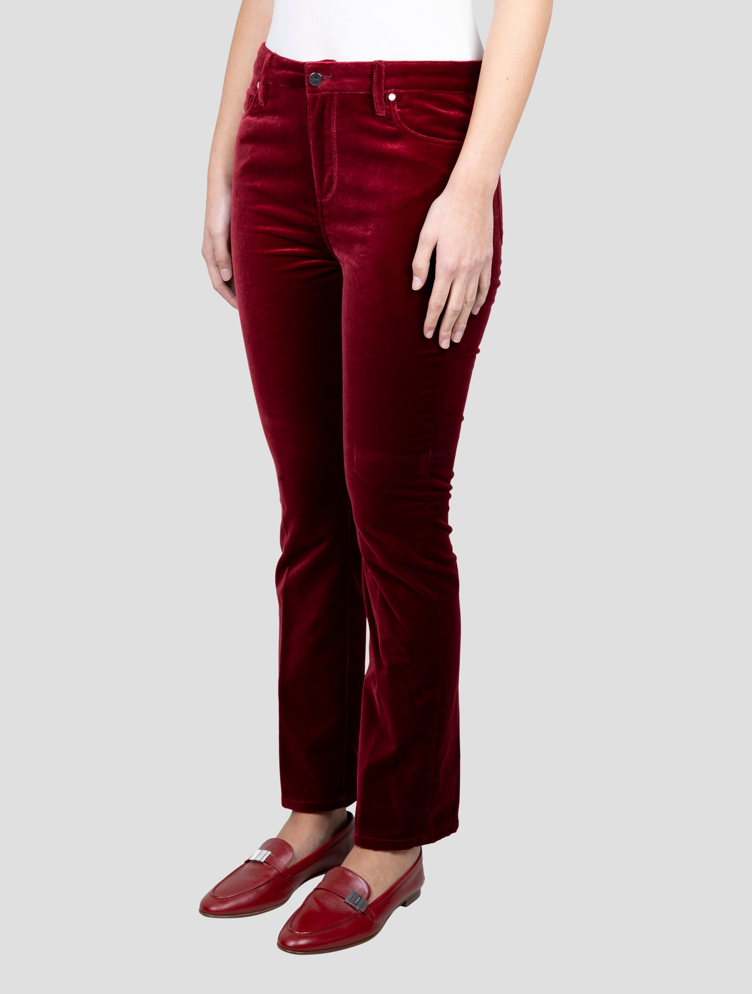 Kiton Red Cotton Ea Velvet Jeans