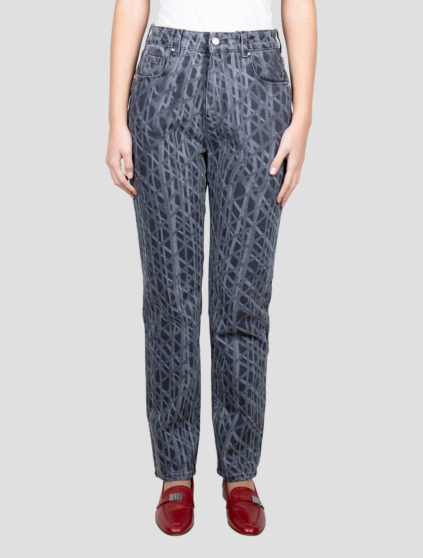 Kiton Gray Cotton Ea Jeans