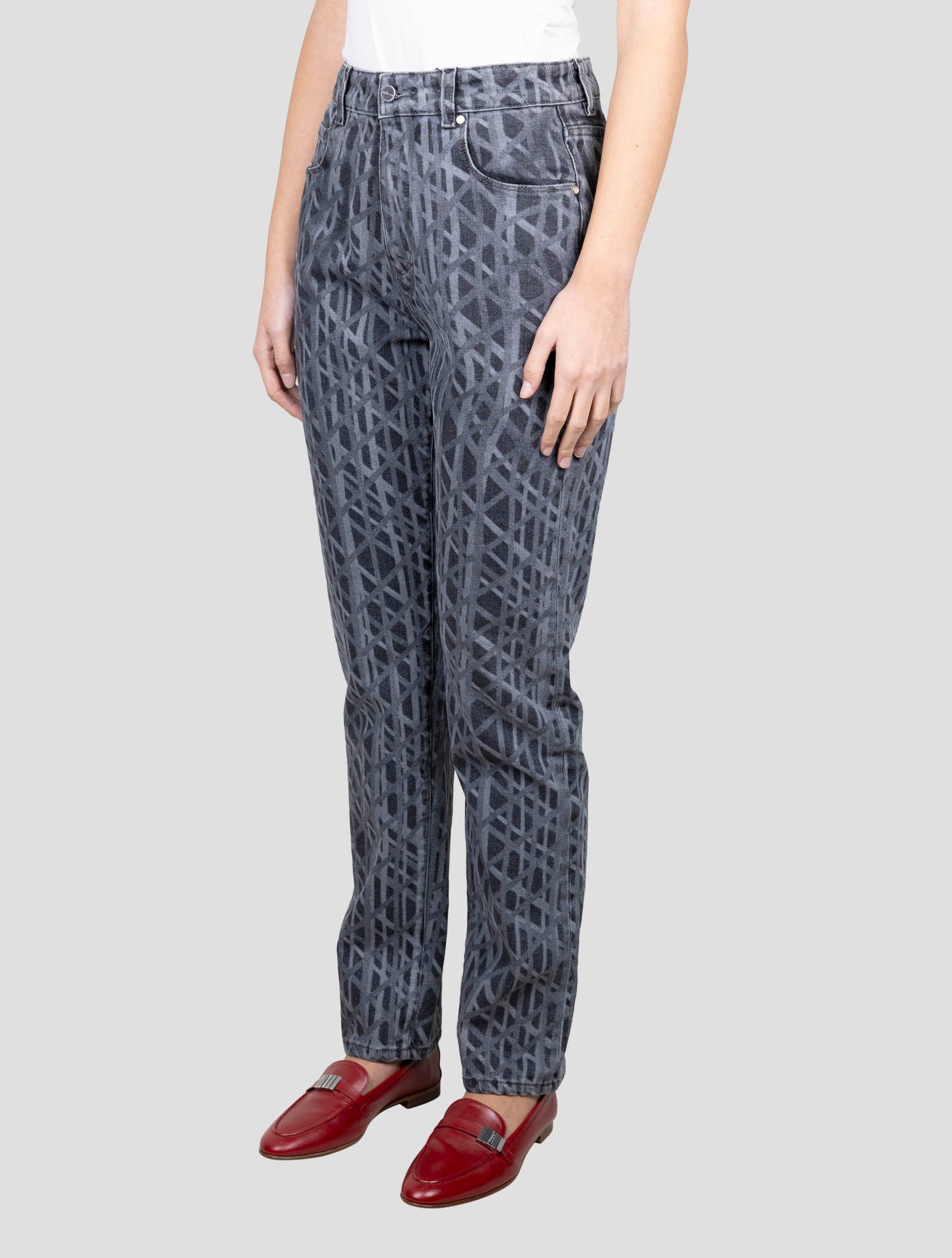 Kiton Gray Cotton Ea Jeans