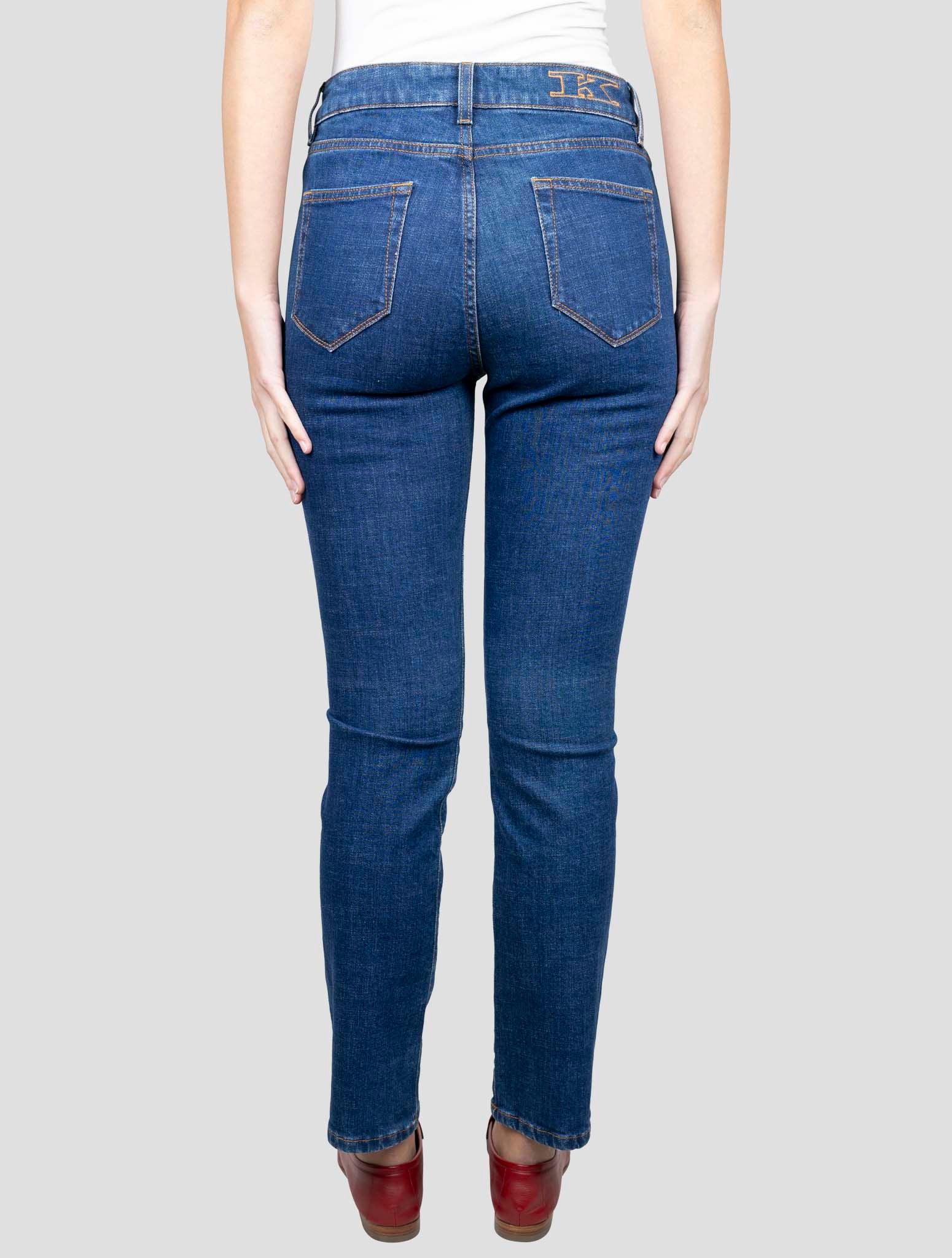 Kiton Blue Cotton Ea Jeans