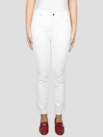 Kiton White Cotton Ea Jeans