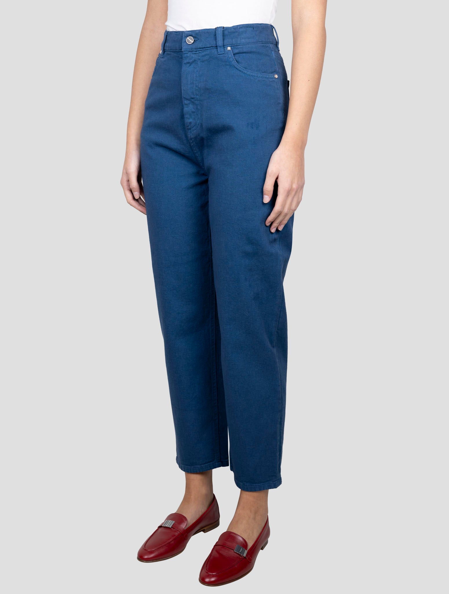 Kiton Blue Cotton Cashmere Ea Jeans