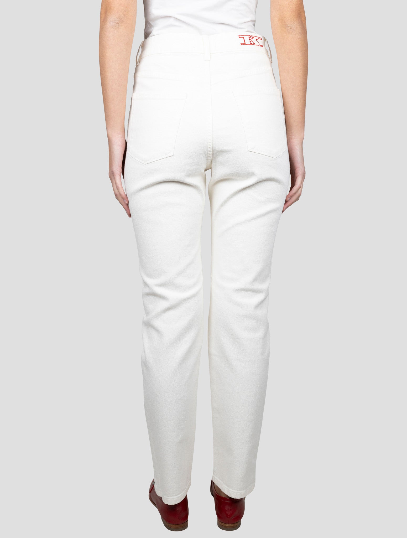Kiton White Cotton Cashmere Ea Jeans