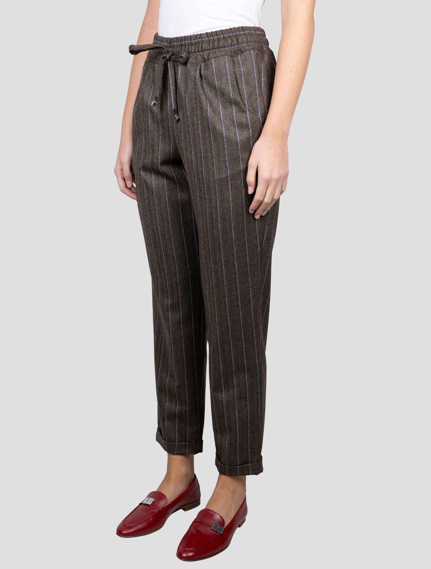 Kiton Brown Wool Pants