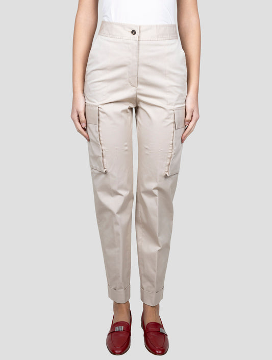 Kiton Beige Lyocell Silk Viscose Ea Cargo Pants