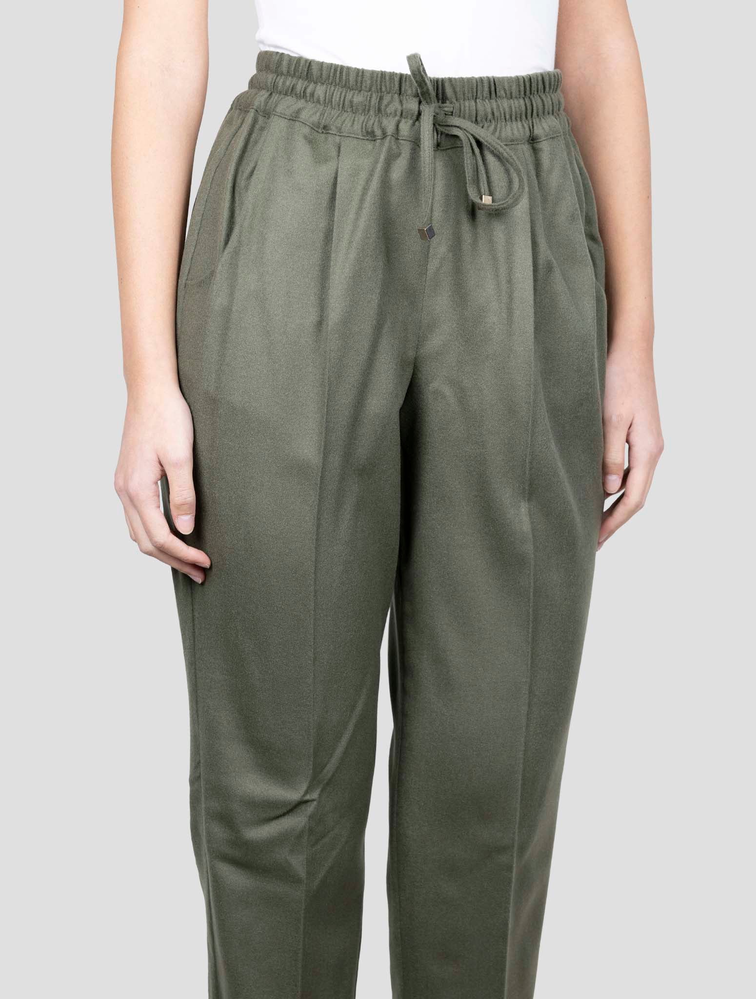 Kiton Green Cashmere Ea Pants