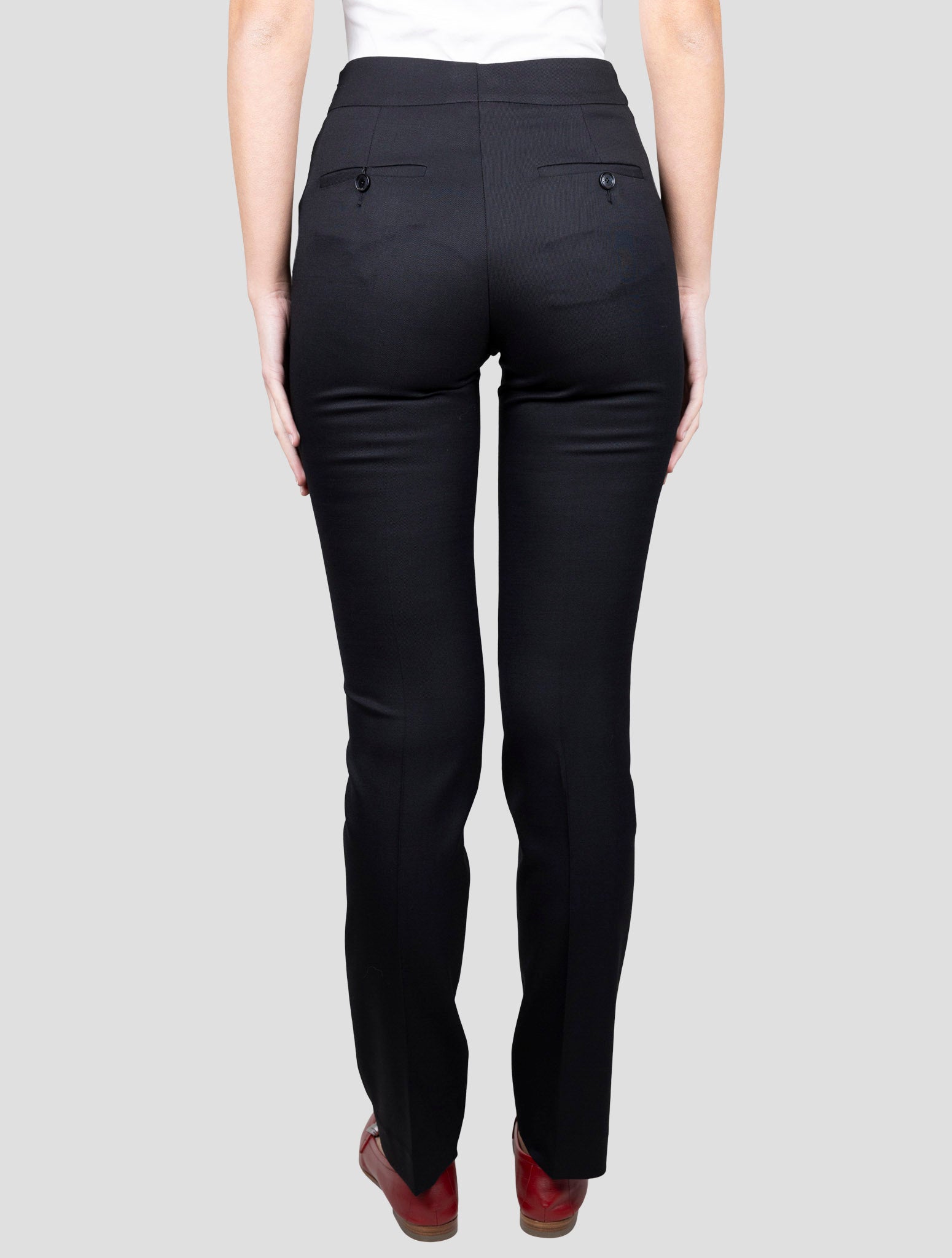 Kiton Black Virgin Wool Ea Pants