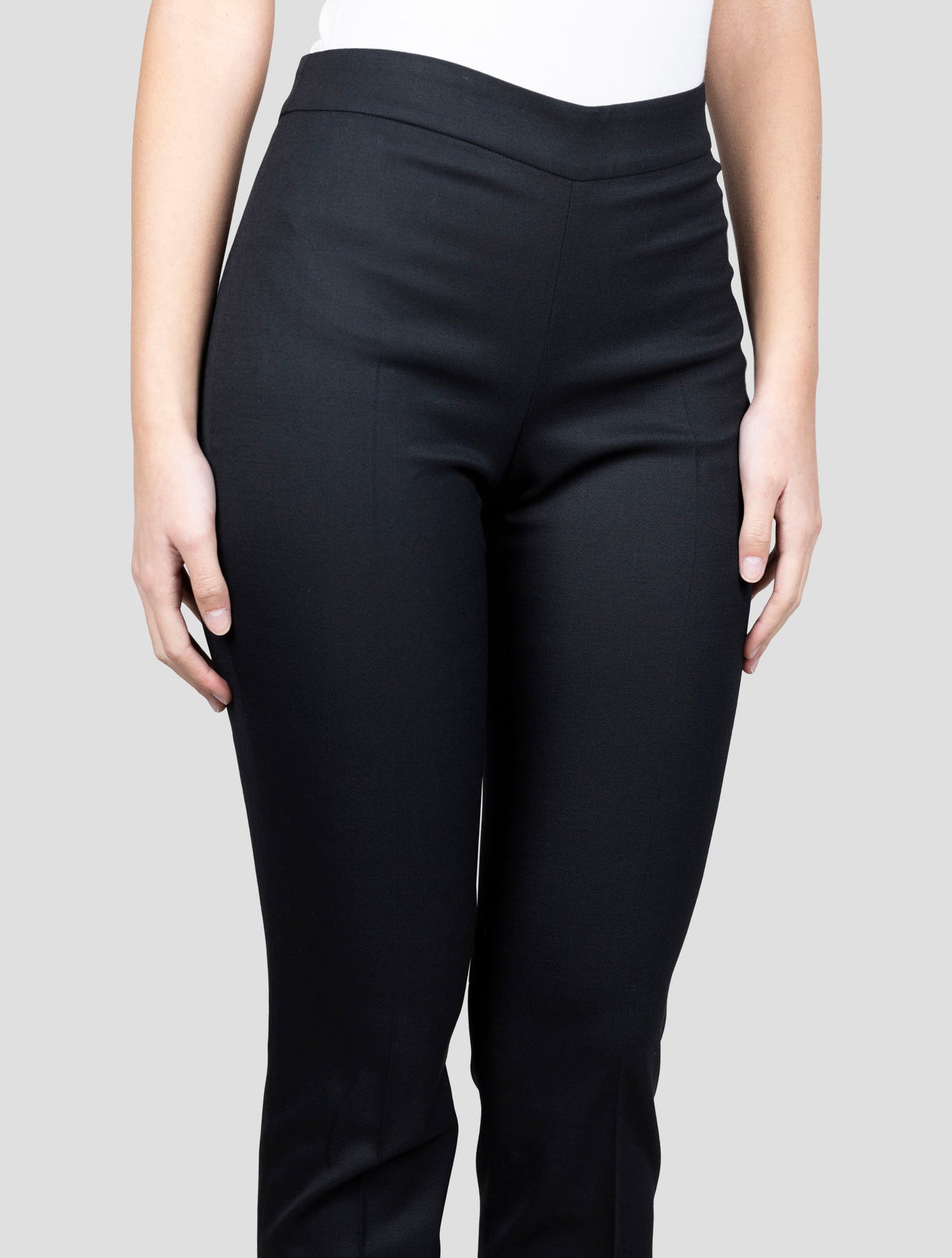 Kiton Black Virgin Wool Ea Pants