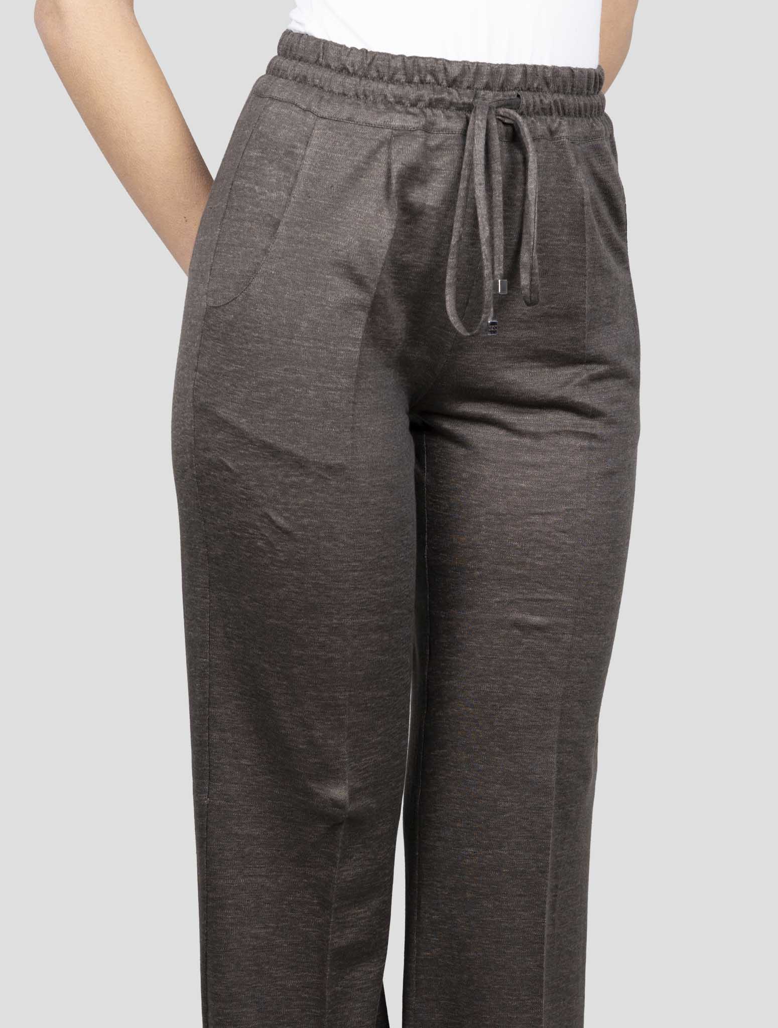 Kiton Brown Linen Pants