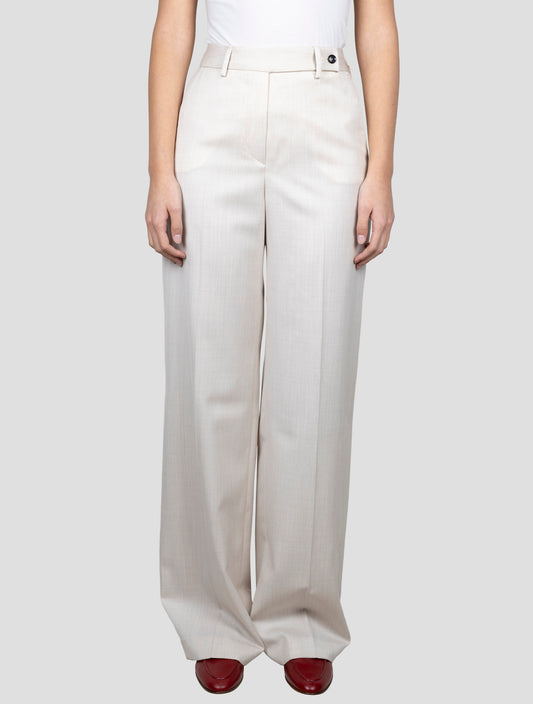 Kiton Beige Virgin Wool Pants
