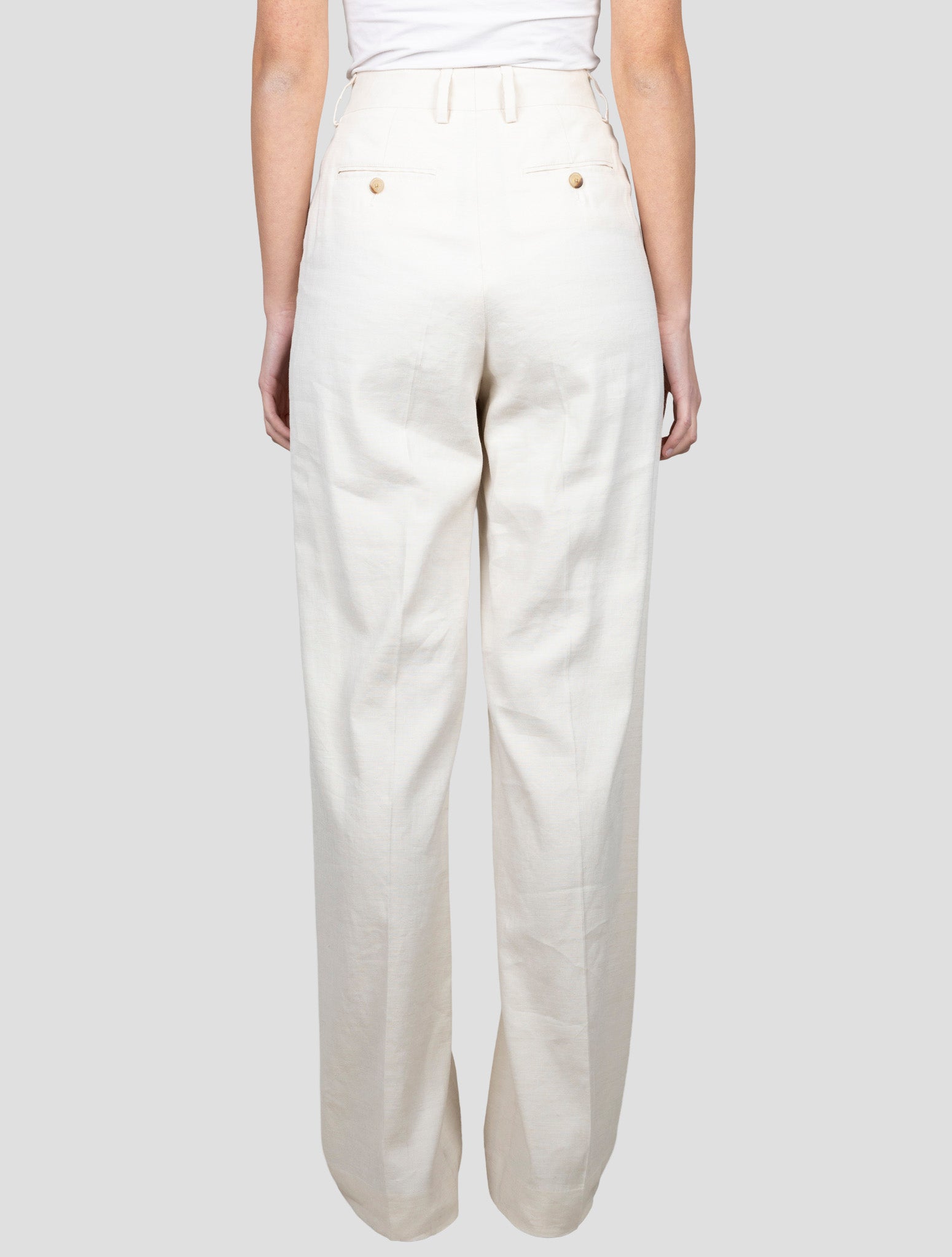 Kiton Beige Linen Viscose Ea Pants