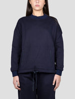 Kiton Blue Cotton Cashmere Sweater Crewneck
