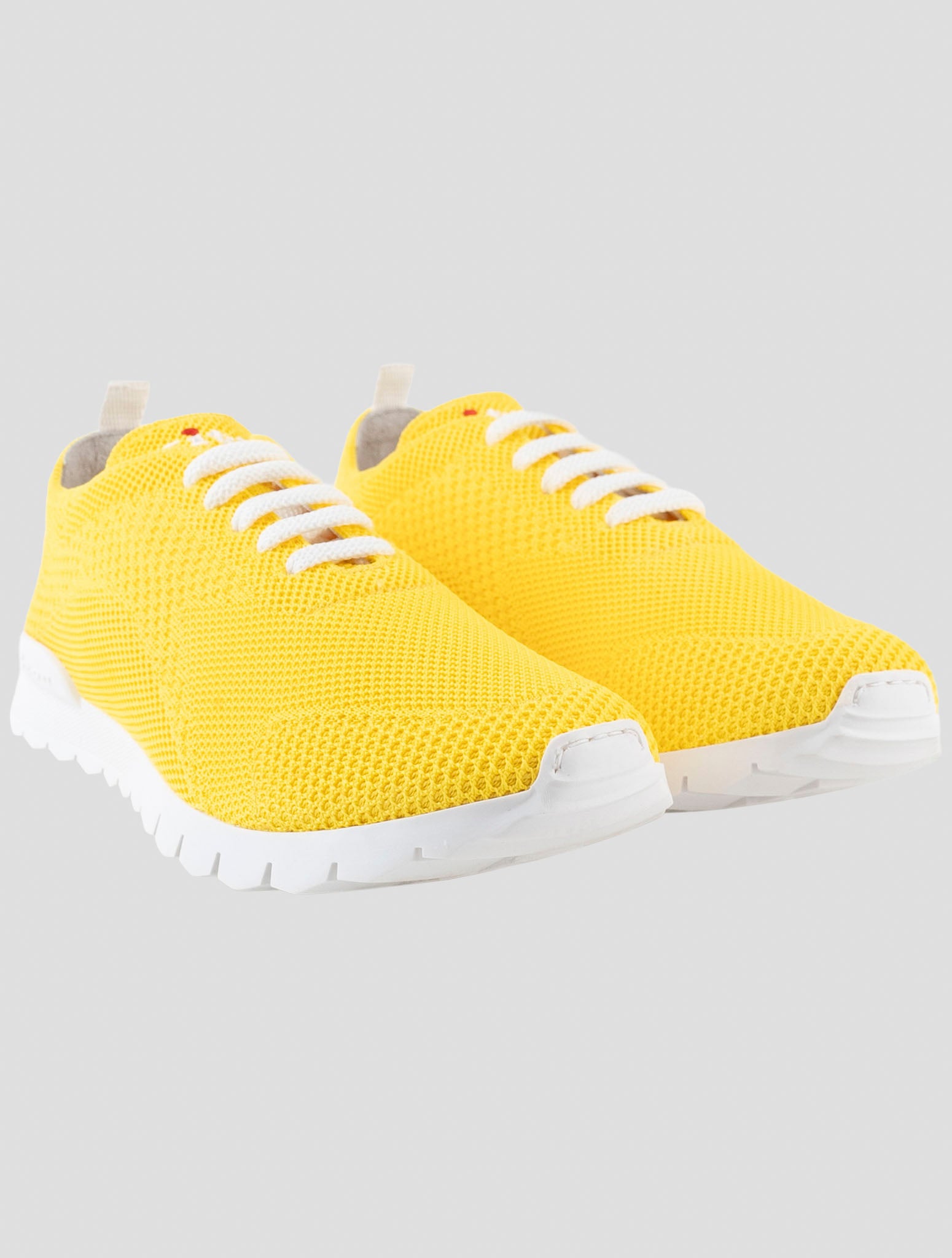 Kiton Yellow Cotton Ea Sneakers