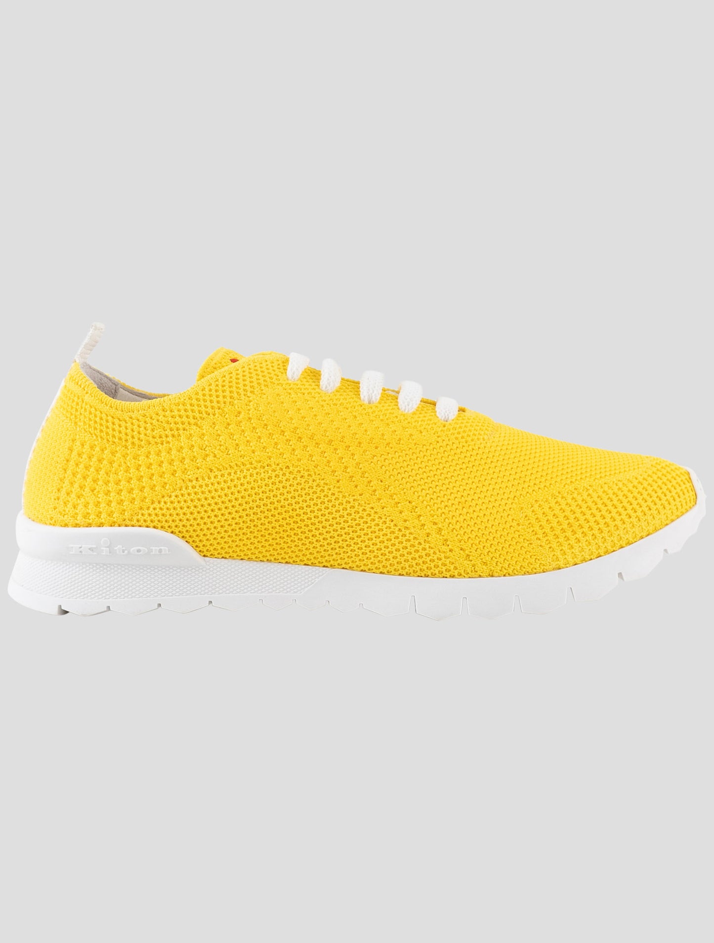 Kiton Yellow Cotton Ea Sneakers