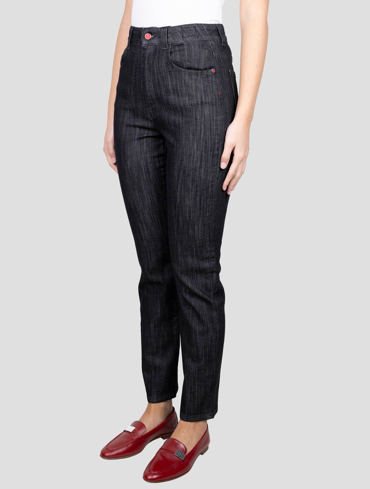 Kiton Dark Gray Cotton Cashmere Ea Jeans