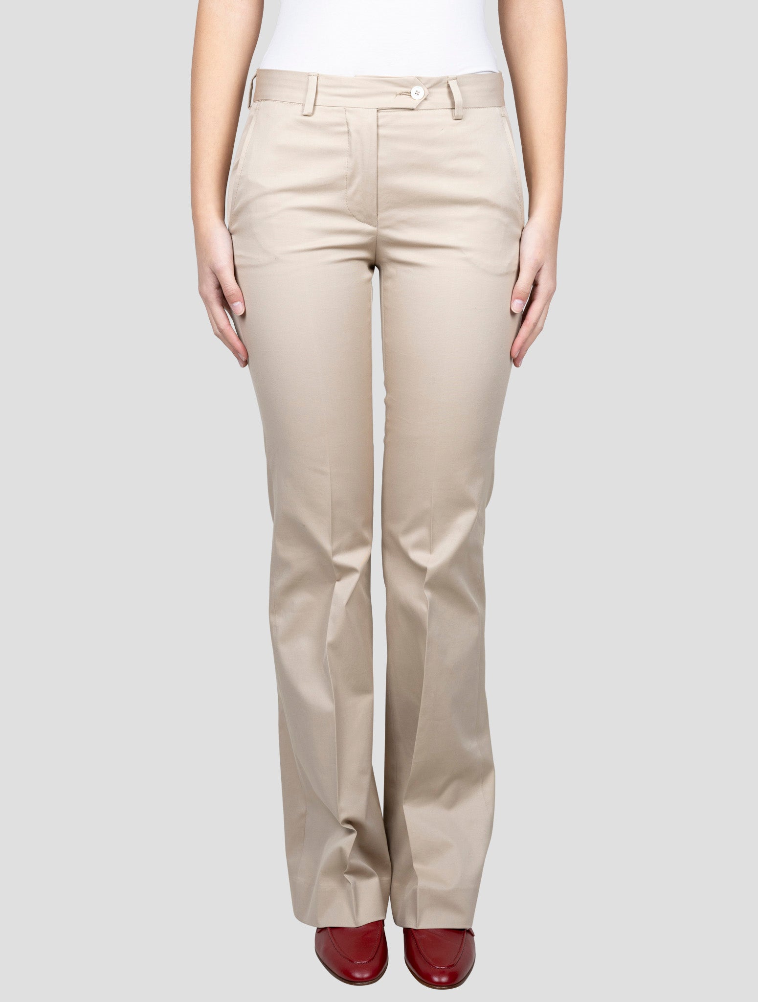 Kiton Beige Cotton Ea Pants